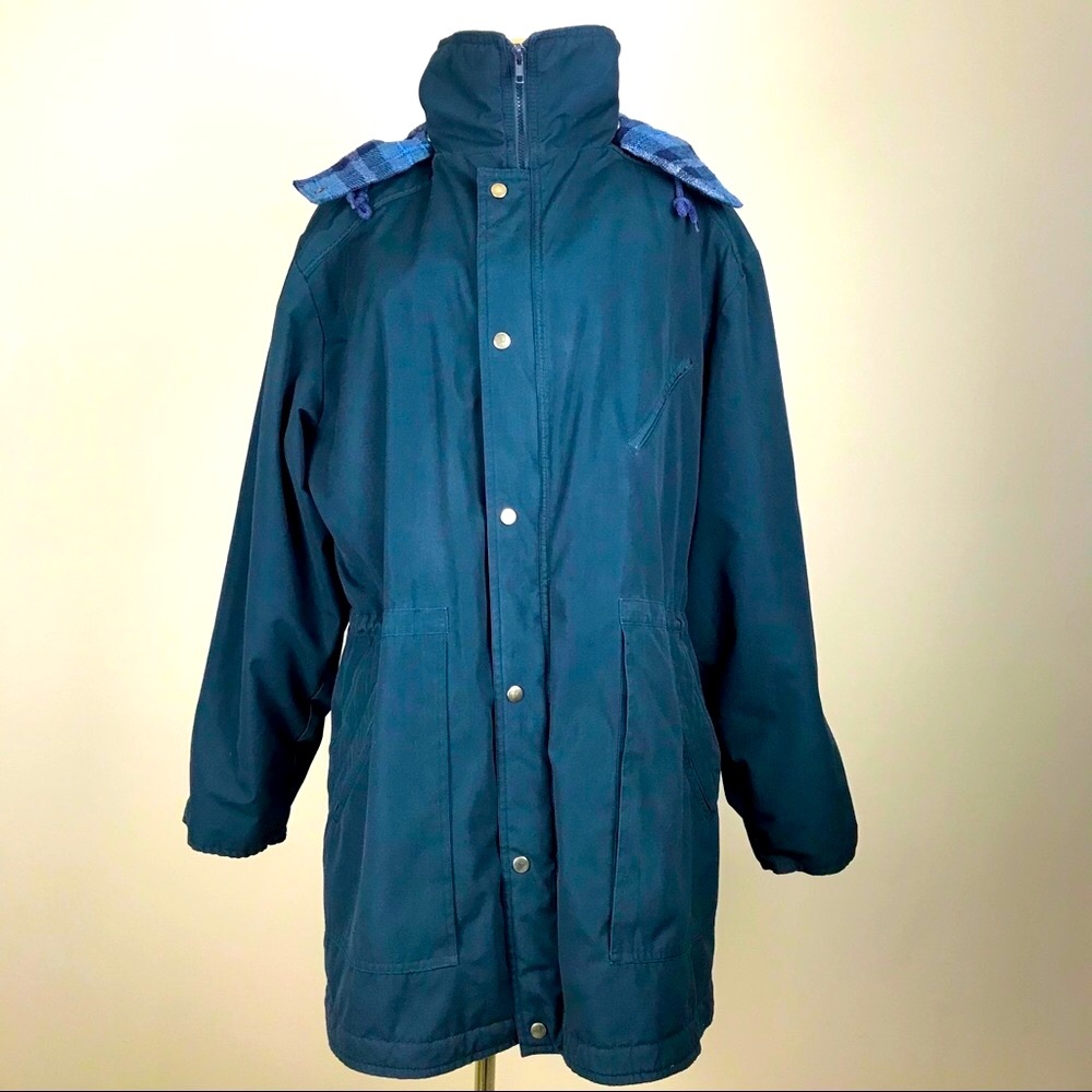 London Fog Insulated Men Blue Parka size 46 L